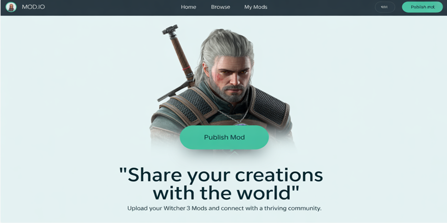 A plataforma mod.io permite que qualquer jogador compartilhe seus mods com a comunidade global — inclusive nos consoles./Ilustração Cortesia Editorial Ideia