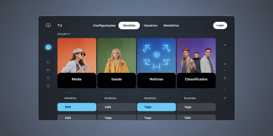 Programação sob medida: as playlists substituem a rigidez da grade e colocam o conteúdo no ritmo do público./Ilustração Cortesia Editorial Ideia