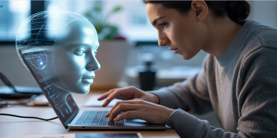 Sam Altman, CEO da OpenAI, alerta: quanto mais ouvimos a IA, mais ela molda nossas decisões — até o ponto de dominá-las sem percebermos. / Ilustração Cortesia Editorial Ideia