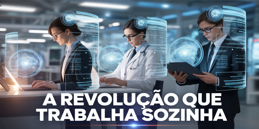 Agentes autônomos com inteligência artificial começam a realizar tarefas complexas de forma independente — uma virada tecnológica comparável à invenção do computador pessoal.