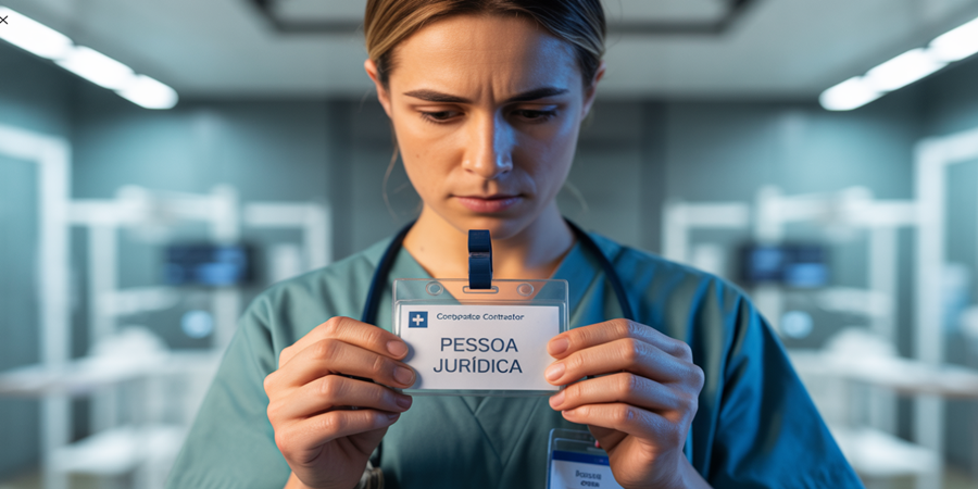 Profissionais da saúde relatam pressão para aderir à pejotização e perda de direitos trabalhistas em hospitais e prefeituras.