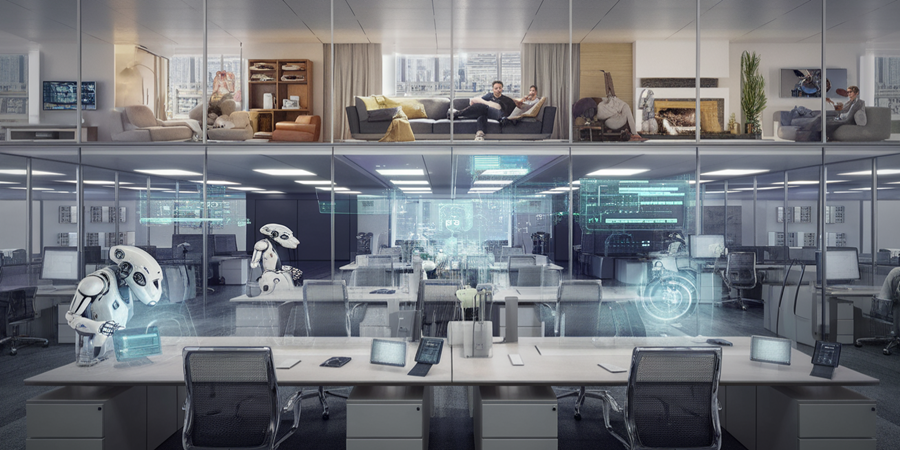 O novo normal? Escritórios hipermodernos, funcionários obsoletos.